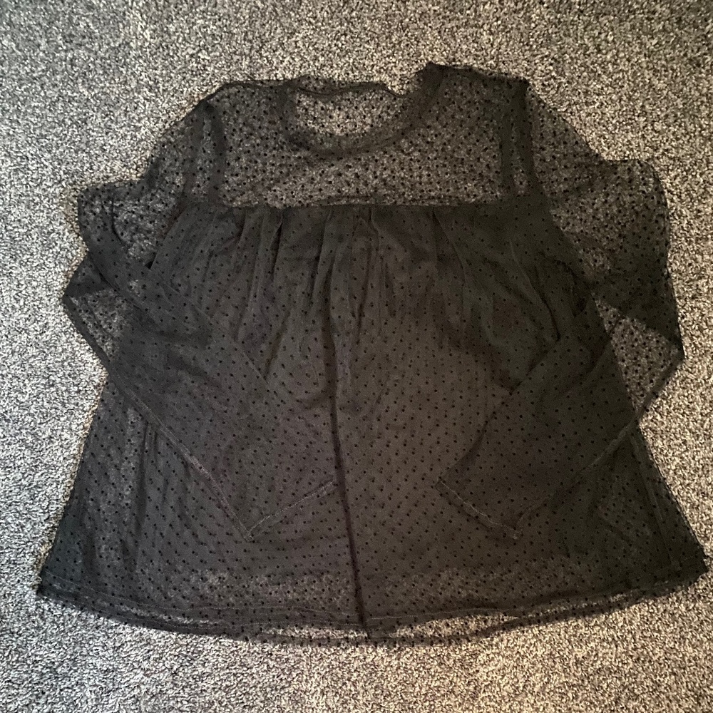 Polkadot, long sleeve shirt